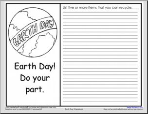 Earth Day: What Can You Recycle? (grades 3-6)