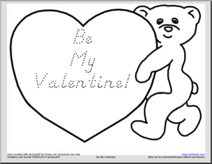 Handwriting: Be My Valentine (dn-style font)