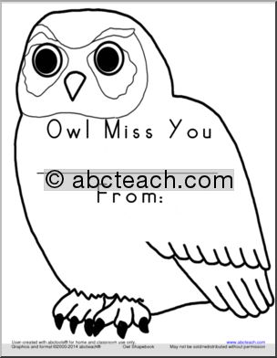 Shapebook: Owl Miss You