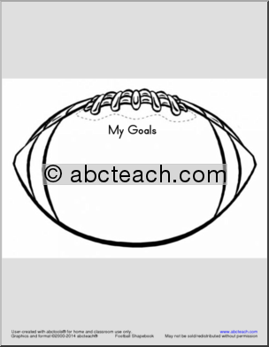 Booklet: Goals (Football theme)