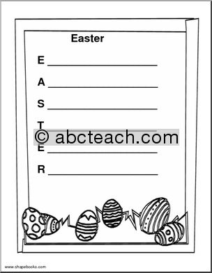 Easter Acrostic Form