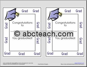 Shapebook: Congratulations Grad!