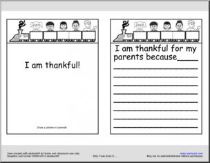 Booklet: I am thankful (primary/elementary)