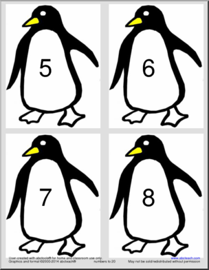 Numbers to 20 Clip Art