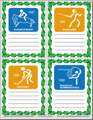 Flashcards: 2016 Summer Olympics – Sports
