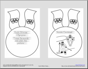 Shapebook: Olympic Medals – Winter Sports (primary)