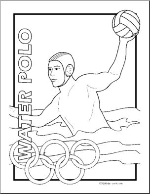 Coloring Page: Summer Olympics – Water Polo