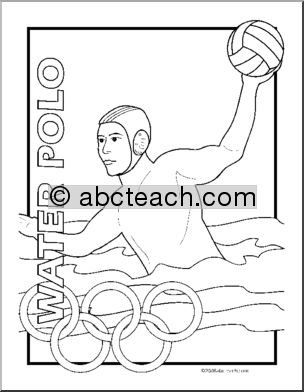 Coloring Page: Summer Olympics – Water Polo