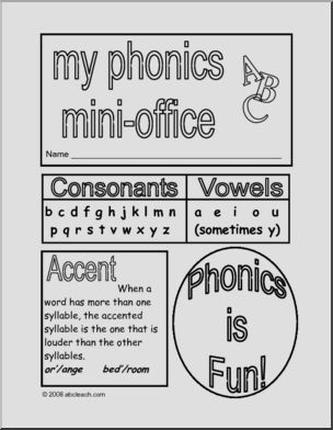 Phonics – b/w Mini Office