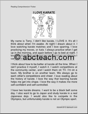 Fiction: I Love Karate (primary)