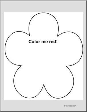 Coloring Page: Flower (blank)