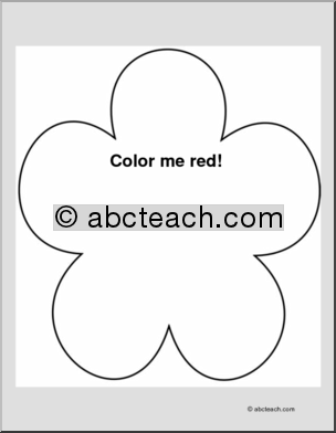 Coloring Page: Flower (blank)