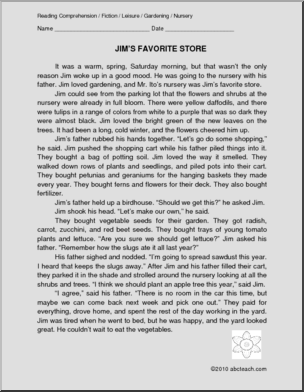 Fiction: Jim’s Favorite Store (elem/upper elem)