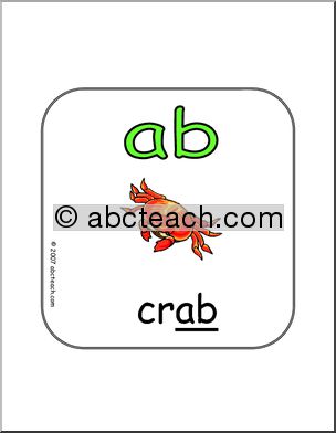 Word Family – AB Words Sign