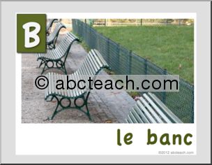 French: Abcdaire: Banc