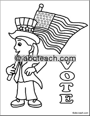 Coloring Book: Elections theme