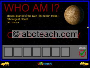 Interactive: Notebook: Science: Planets (Who Am I?)