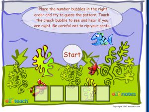 Aquarium Number Pattern (primary) Interactive Notebook
