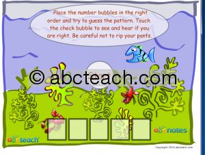 Aquarium Number Pattern (primary) Interactive Notebook