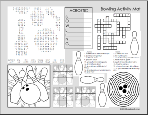 Bowling Activity Mat (elem)