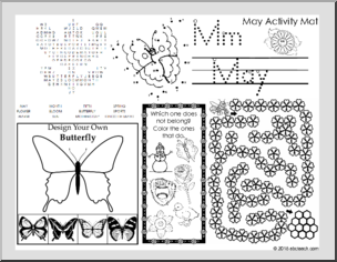 May Activity Mat Set (primary)