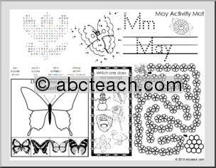 May Activity Mat Set (primary)