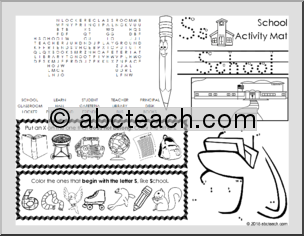 School Activity Mat Set (primary)