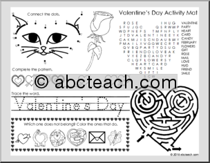 Valentine’s Day Activity Mat (primary)