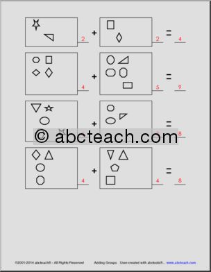 Addition Practice Packet (grades 1-2) Math
