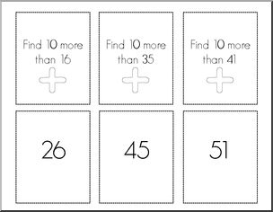 Addition and Subtraction by 10 – Matching Game (grades 1,2,3) Common Core