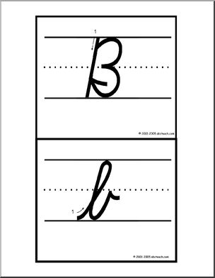 Cards: Cursive DN-Style Font (Aa –  Hh)