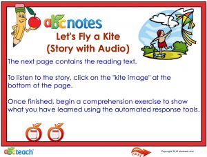 Interactive: Flipchart: Reading Comprehension with Audio: Fly a Kite (K-1)