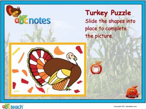 Interactive: Flipchart: Puzzle: Turkey (easy)