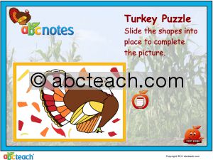 Interactive: Flipchart: Puzzle: Turkey (easy)