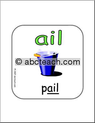 Word Family – AIL Words Sign
