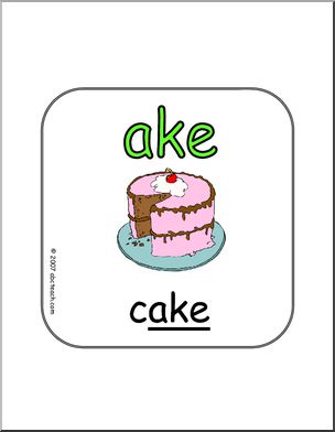 Word Family – AKE Sign