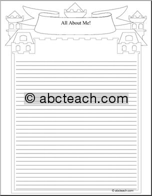 Writing Paper: All About Me  (intermediate)