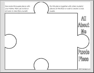 The Many Pieces of Me - First week activity