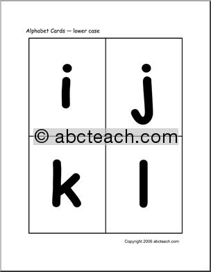 Flashcards: Alphabet (lowercase)