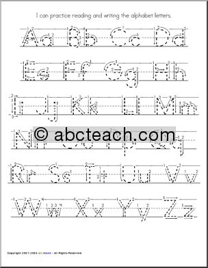 Handwriting Practice: A-Z Manuscript (ZB-Style Font)