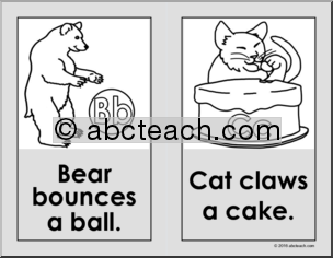 Alphabet Animals Booklet (B&W) Early Readers