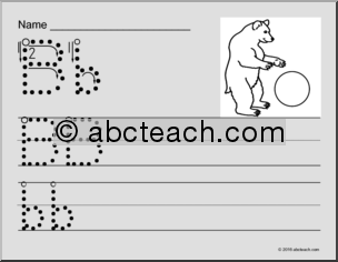 Alphabet Animals – Letters (ZB-style font) Handwriting Practice