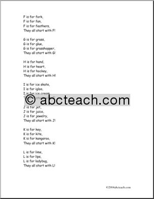 Song:  A New Alphabet Song (preschool/primary, color version)