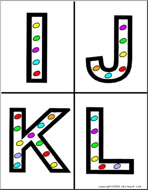 Alphabet Letter Patterns: Easter Eggs (color)