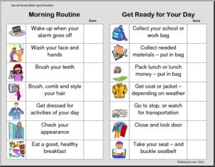 Schedules and Routines: Daily Routine for Work and School