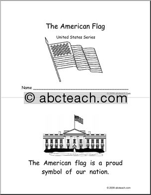 Booklet: U.S. Symbols – American Flag (b/w)