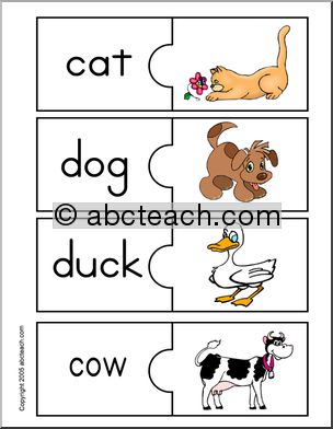 Easy Puzzle:  Animals  (color)