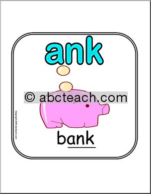Word Family – ANK Sign