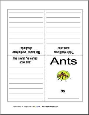 KWL: Ants (booklet, color)