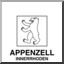 Clip Art: Flags: Appenzell-Innerrhoden (coloring page)